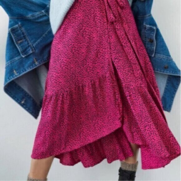 Beachgold Oriana Leopard Cheetah Print Hipster Hippie Art Wrap Skirt - Picture 7 of 12